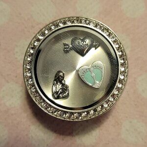 Boy mom origami Owl charm set (lot of 3)